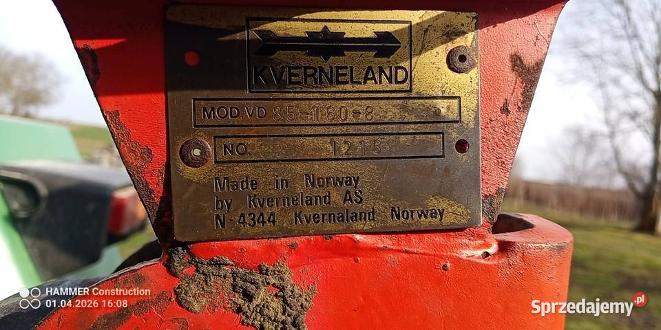 Kverneland vd85 160 Kverneland Wilkołaz Pierwszy