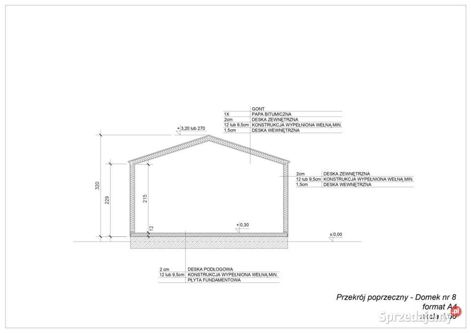 Domek letniskowy ogrodowy całoroczny 7x5 15mm Domki drewniane Korczyna