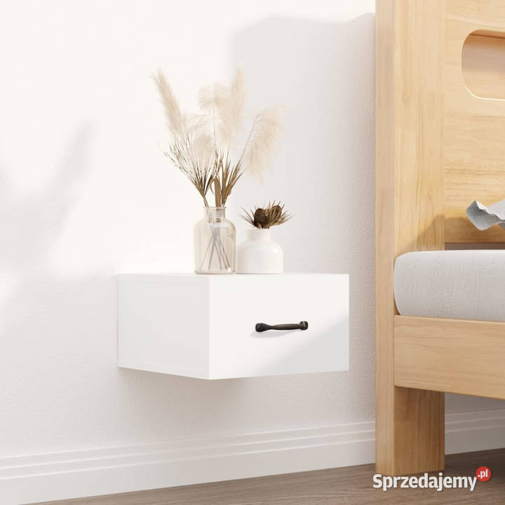 Wiszące szafki nocne 2 białe 35x35x20 WM812853 Warszawa