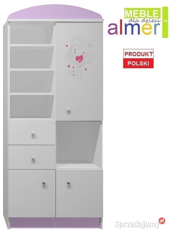LOVE 23 N5 regał dziecięcy 80x40 w190 Meble śląskie