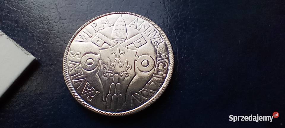 Stare monety 50 lir 1975 Watykan Święty Lesko