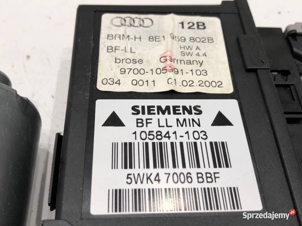 SILNIK PODNOSZENIA SZYBY PRAWY PRZÓD AUDI A4 B6 sprzedam