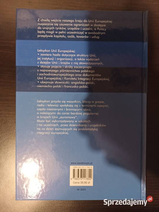 Iwona Kienzler Leksykon Unii Europejskiej Proza i poezja Warszawa