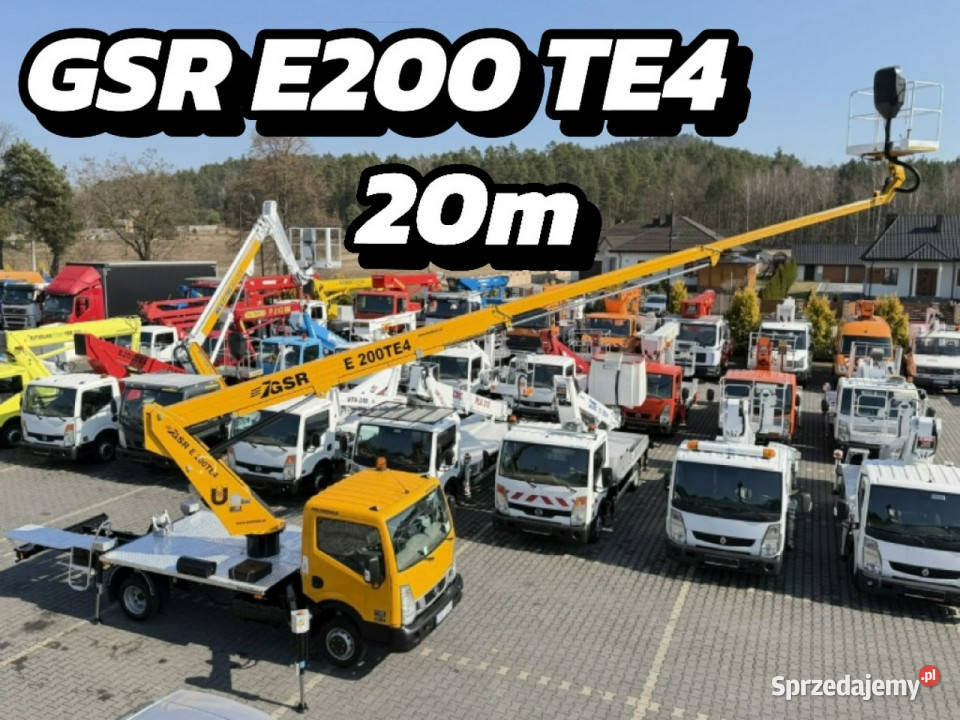 Nissan Cabstar Podnośnik Koszowy 20m GSR E200 44000km świętokrzyskie Widełki
