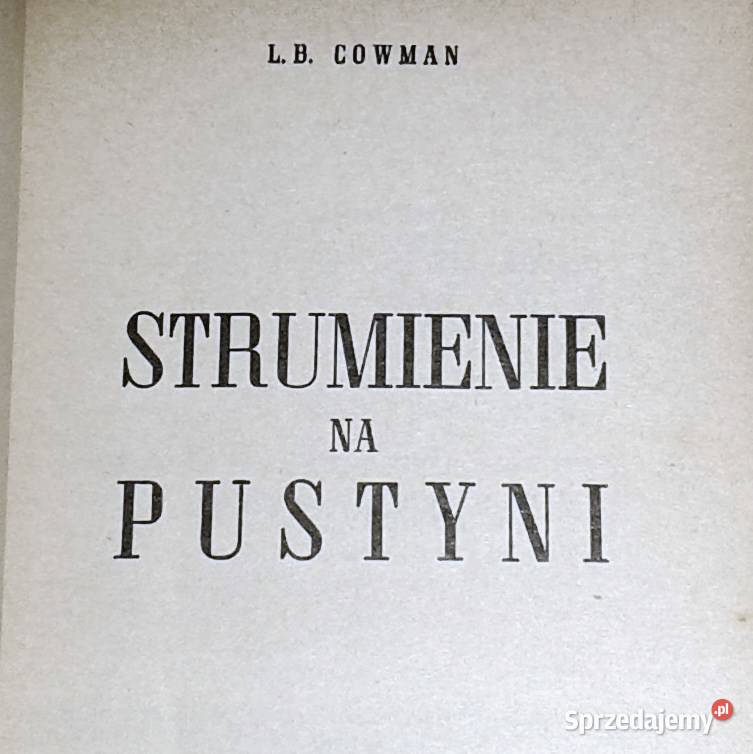 Strumienie na pustyni Lettie BCowman lubelskie