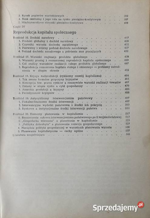 Ekonomia polityczna kapitalizmu twarda Oświęcim