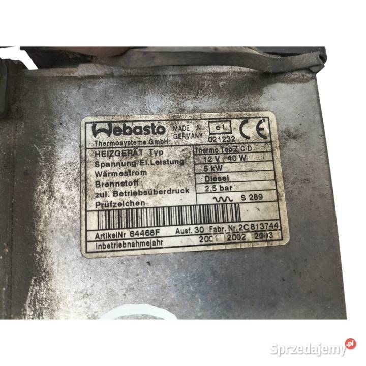 WEBASTO OGRZEWANIE POSTOJOWE BMW X5 30 diesel Chełm