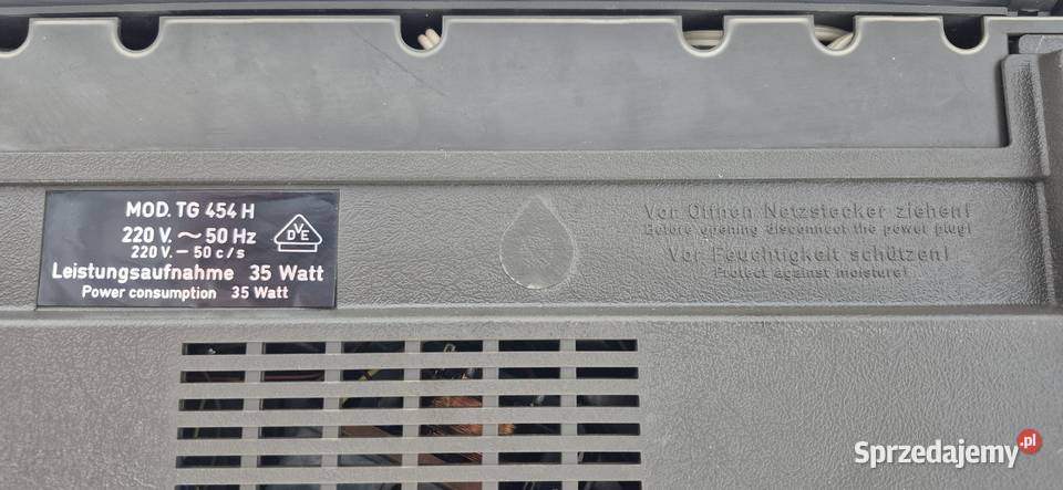 Kultowy magnetofon szpulowy SABA TG 454 Biłgoraj