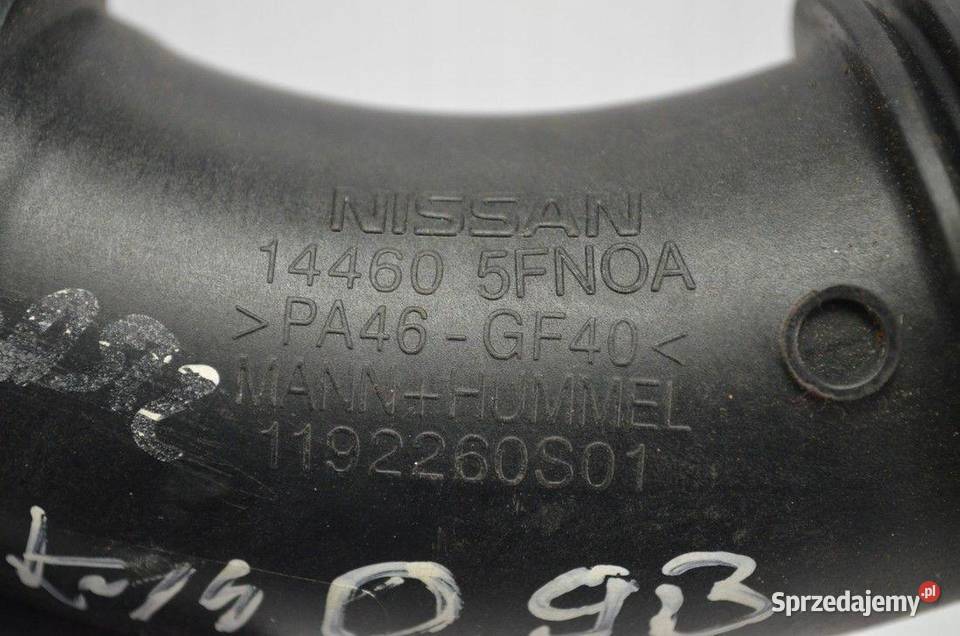 RURA DOLOT POWIETRZA MICRA K14 09 IGT 144605FN0A osobowe Motoryzacja