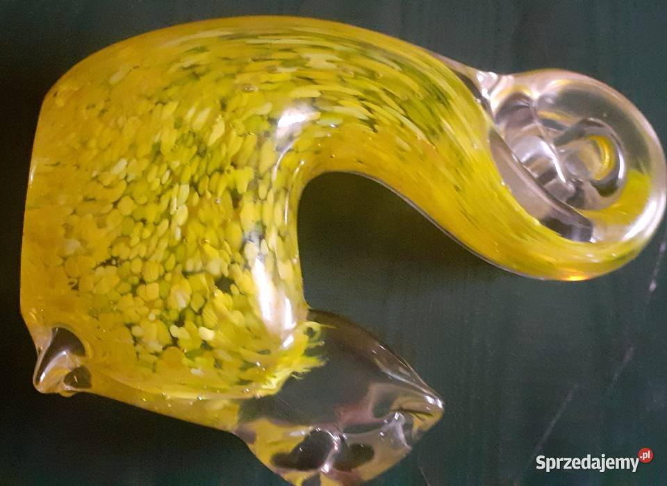 Szkło Murano mały łabedź Porcelana i szkło Prusim