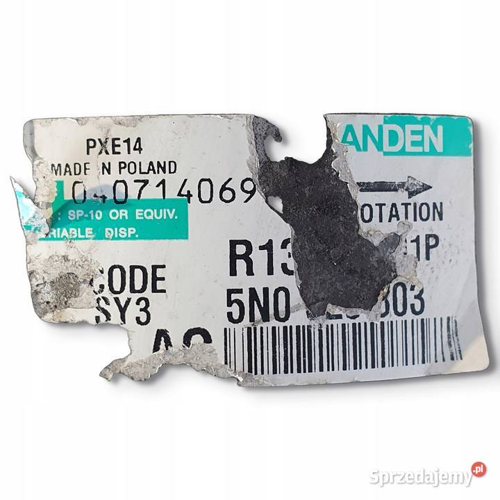 SPRĘŻARKA KLIMATYZACJI VW Touran 20 TDI Chełm