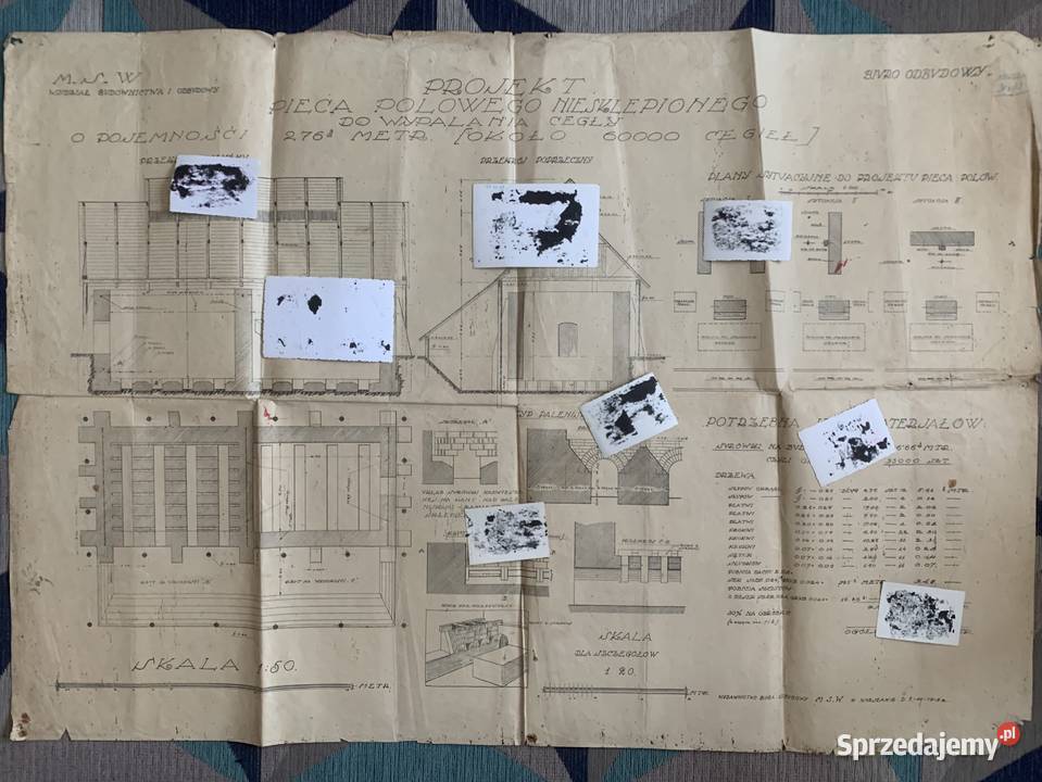 Projekt Pieca Polowego Niesklepionego do Łowicz sprzedam