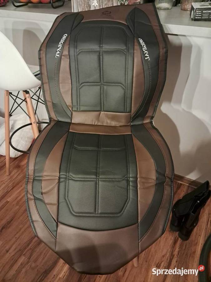 nowy skóropodobny pokrowiec na fotel samochodowy Sandomierz sprzedam