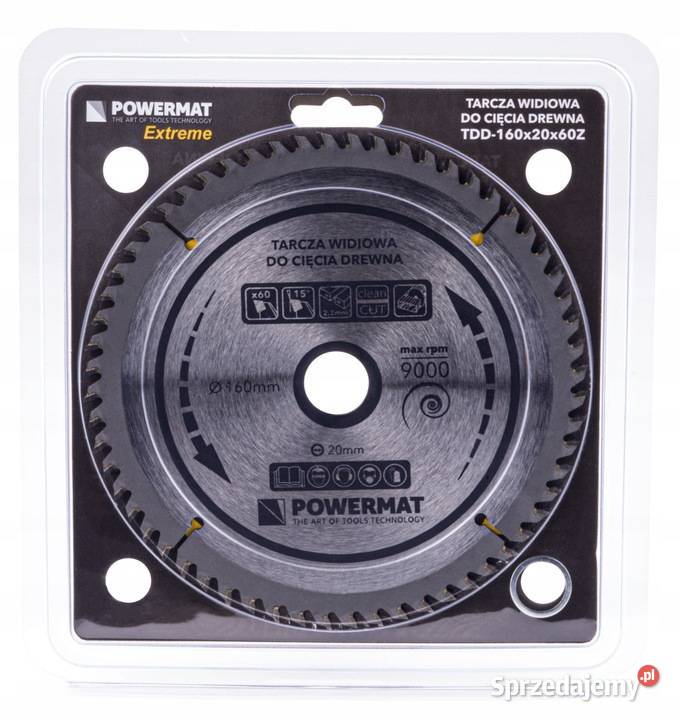 Tarcza WIDIOWA Do Drewna Piły Piła 160 x 20 mm Katowice