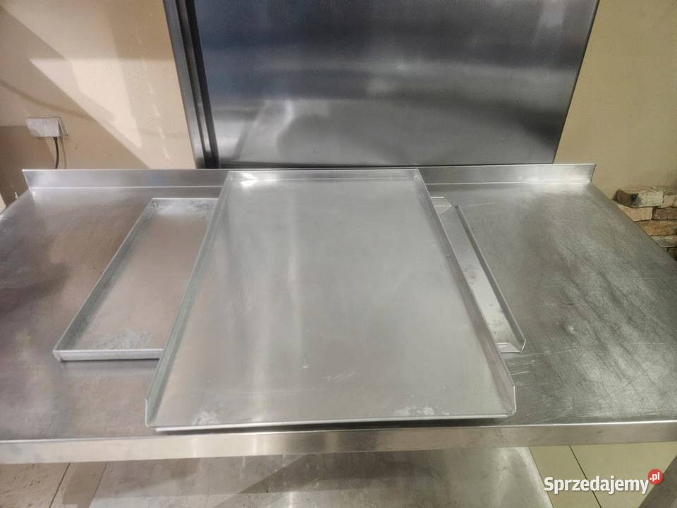 Blacha piekarnicza 3 ranty lita 60x40 aluminium Góra