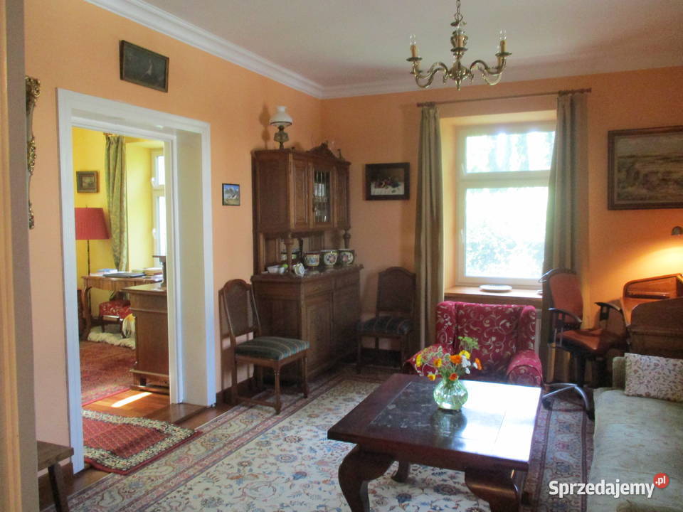 Uroczy dom z dużym ogrodem i 2 garażami Krosna asfalt Zręcin