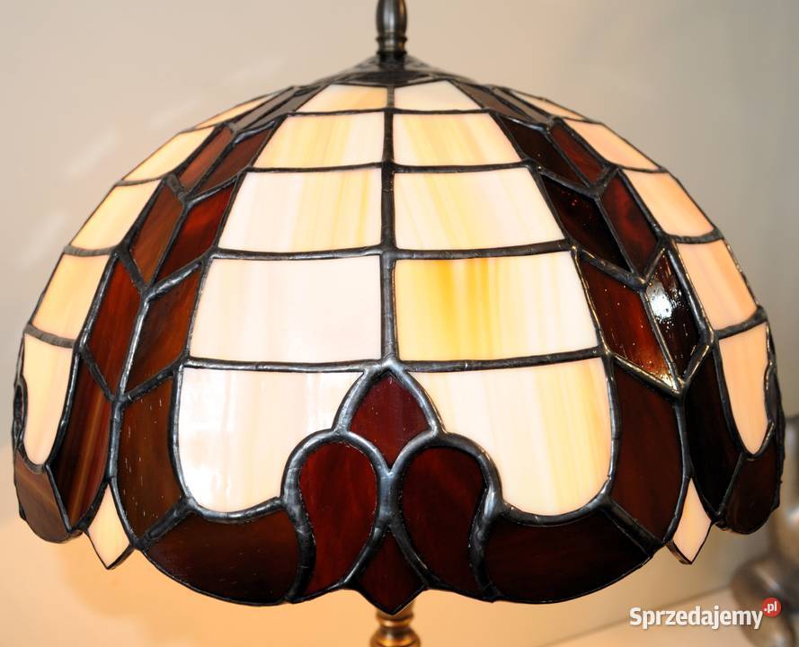 Piękna Lampa witrażowa Wysoka
