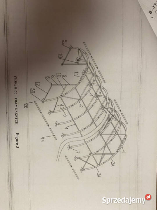 Hala Namiotowa Łukowa 1981 m x 914 m x 45 m NOWA nie Ruda