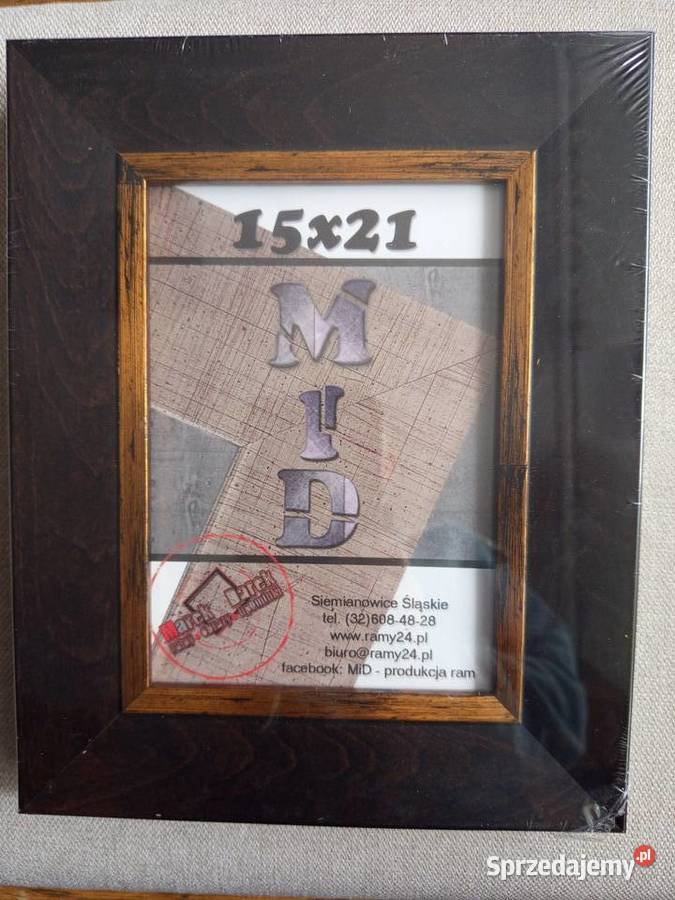 2 x Ramki drewniane na foto 15 x 21 w kolorze Warszawa