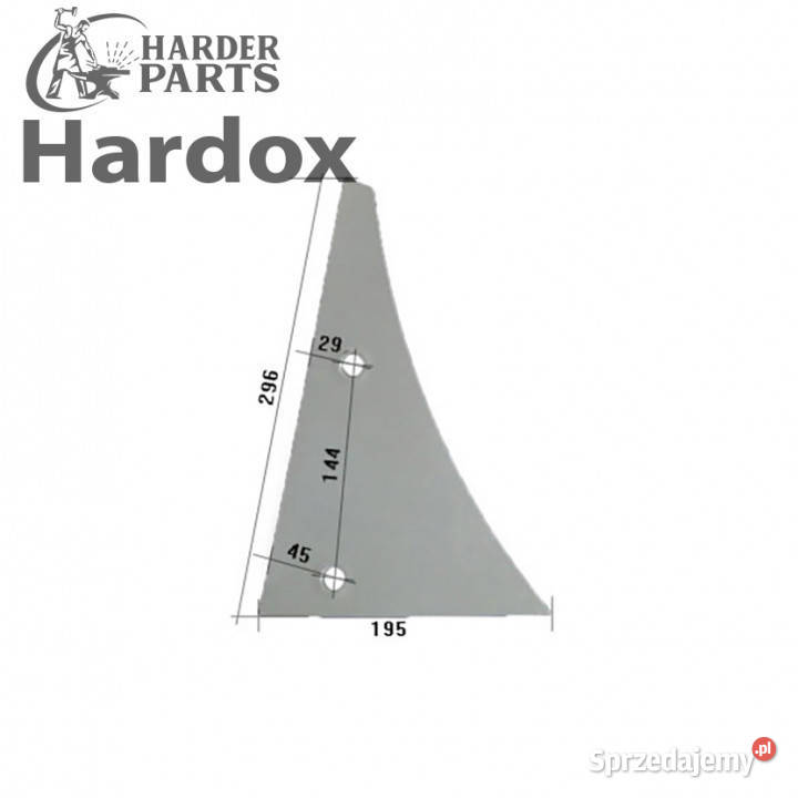 Pierś HARDOX 1780P części do pługa KUHN