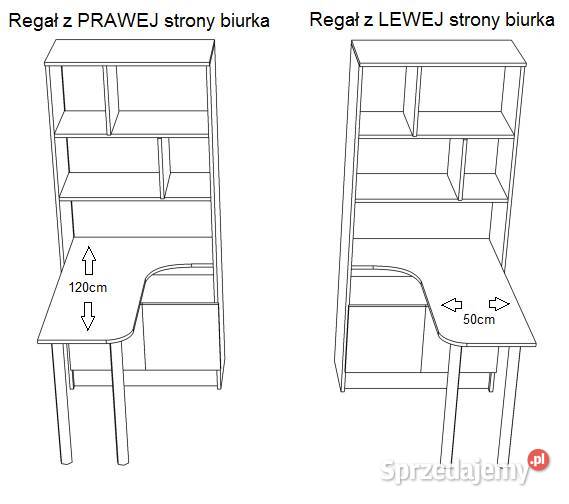 MAGIC N36 regał z biurkiem dzieci 80x40 w192 wielkopolskie Kalisz