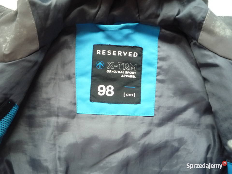 Reserved r 98 Kurtka zimowa niebieskoczarna z Szczecin