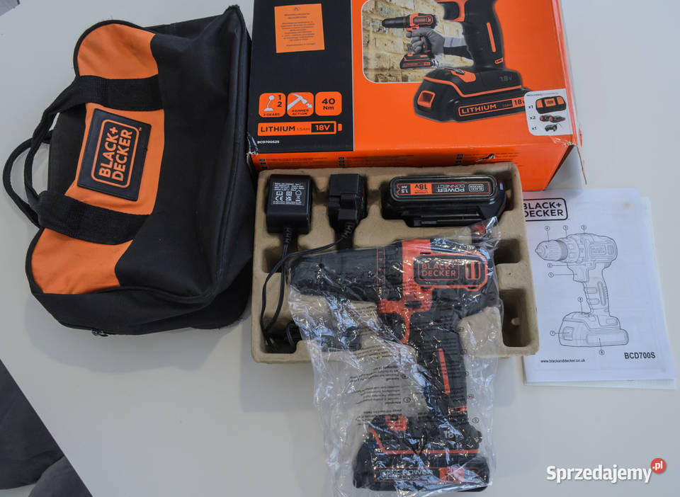Wkrętarka udarowa akumulatorowa BlackDecker 18V śląskie