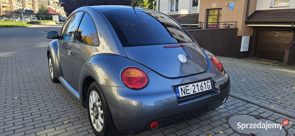 VW Beetle Miami lift 2005r 16 MPI 102 przebieg szary Elbląg