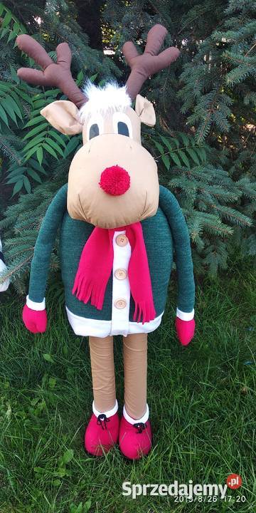 Renifery świąteczne prezent Boże Narodzenie wielokolorowy