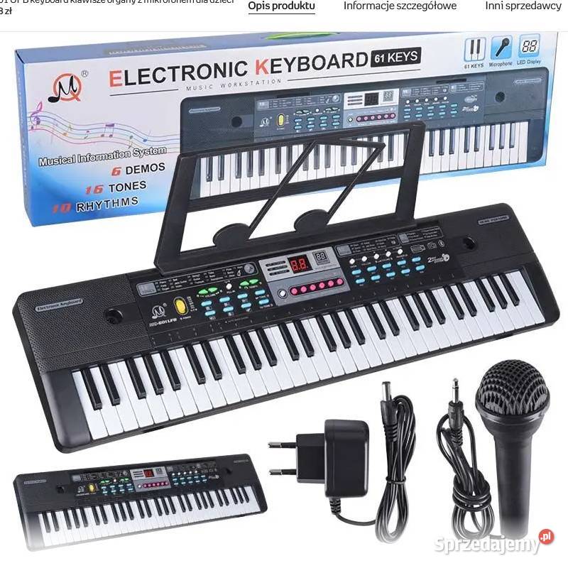 Keyboard MQ 601 UFB Czarny Instrumenty