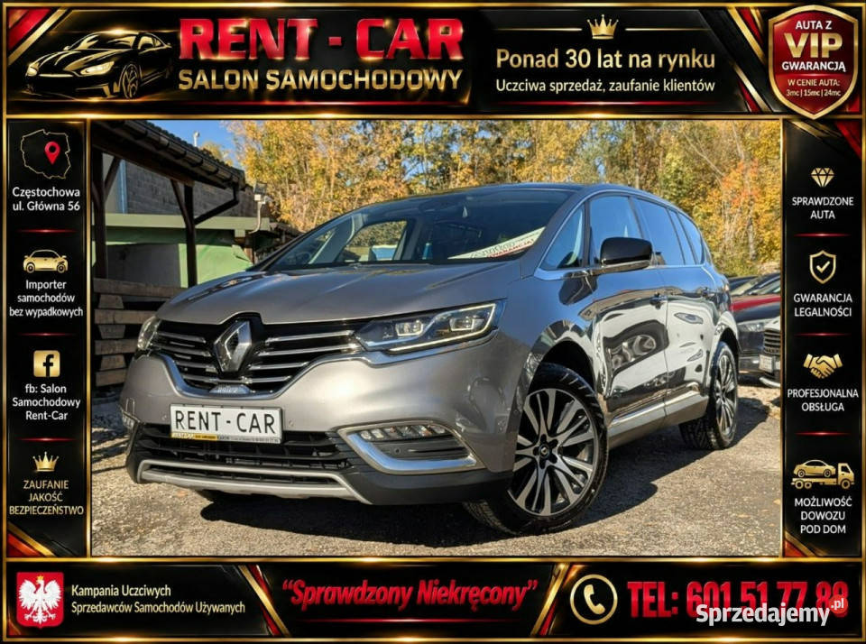 Renault Espace 16dCi160OPŁACONYBezwypadkowy Częstochowa sprzedam
