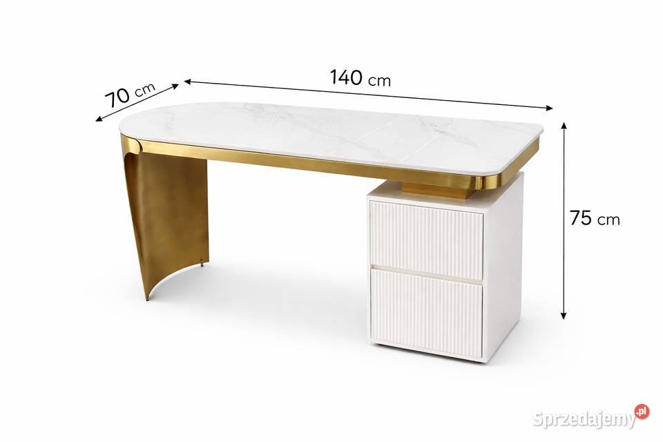 Zestaw mebli biurowych Matrix biurko ryflowane Golkowice