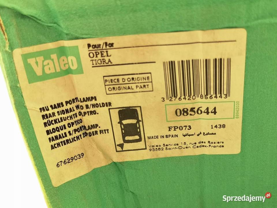 LAMPA TYLNA LEWA OPEL TIGRA 19942001 VALEO NOWA