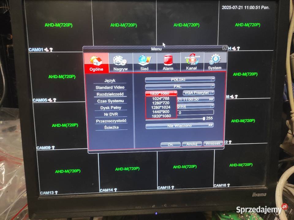 Rejestrator CCTV 16kan Warszawa