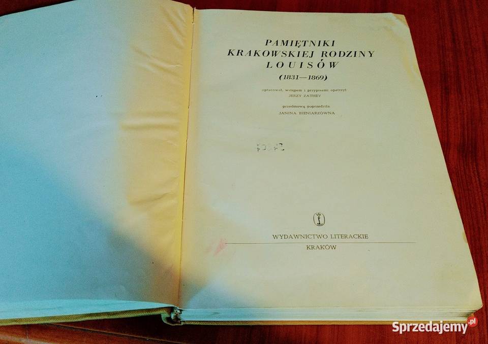 Pamiętniki krakowskiej rodziny Louisów 18311869 pomorskie Gdańsk sprzedam