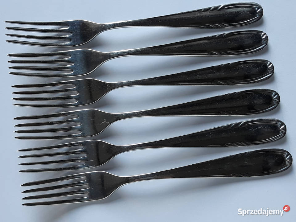 Widelce obiadowe 4 KŁOS Gerlach sztućce PRL Dąbrowa Górnicza