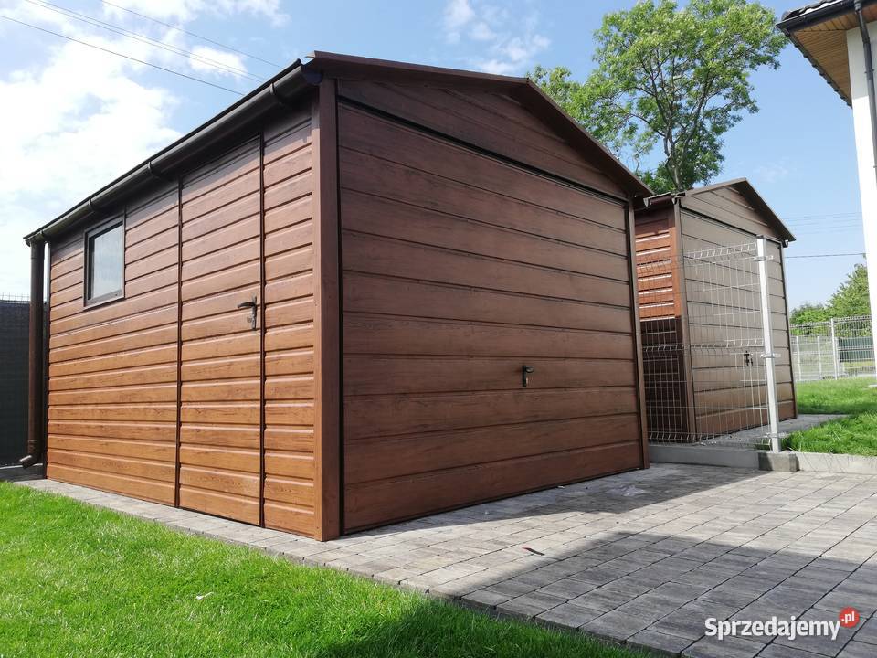 Garaż Blaszany schowek Blaszak Garaże Wiata Hala samodzielny