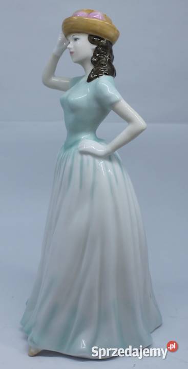 Royal Doulton figurka dama Happy Birthday 2001 Porcelana i szkło