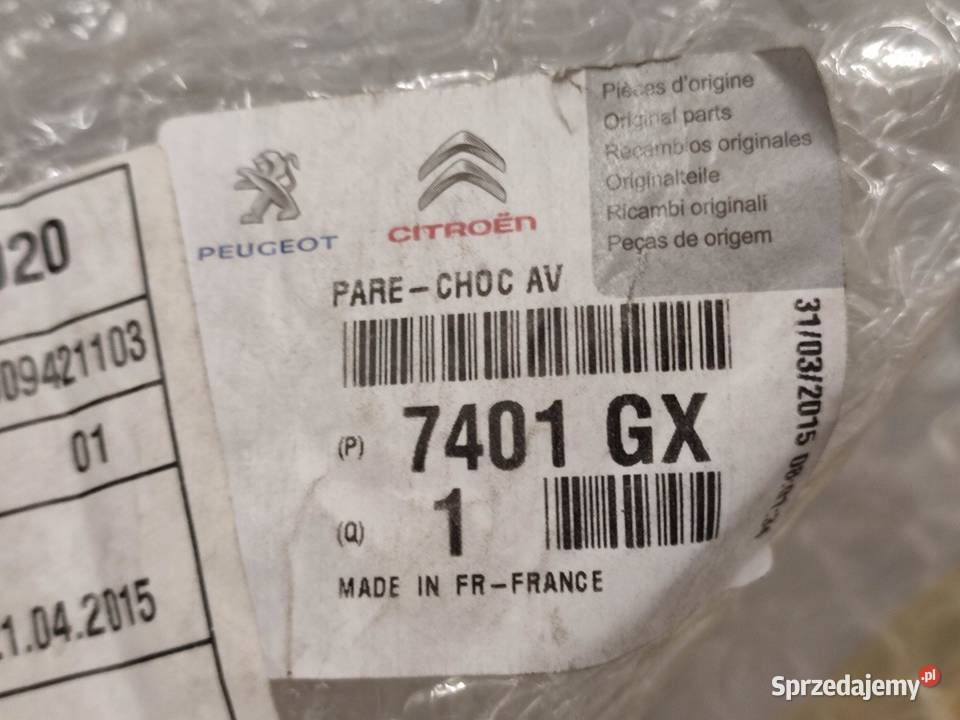 ZDERZAK PRZEDNI CITROEN C2 JM VTR VTS 2003