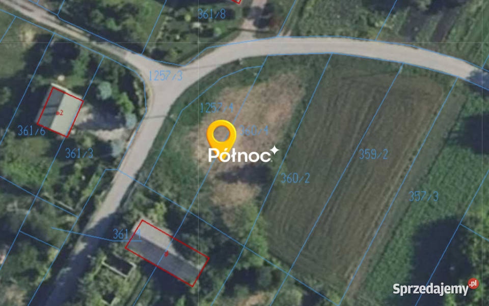 działka 1286m2 Bortatycze lubelskie