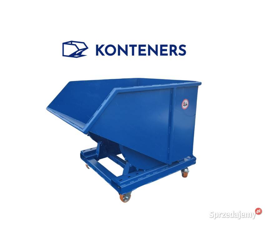 Kontener samowyładowczy 1m3 pojemnik metalowy Pabianice