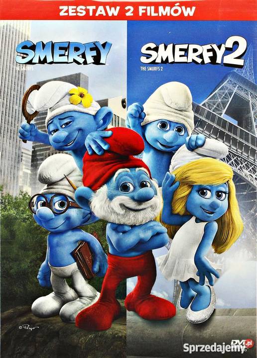 SMERFY SMERFY 2 ZESTAW 2 FILMÓW wielkopolskie Kalisz