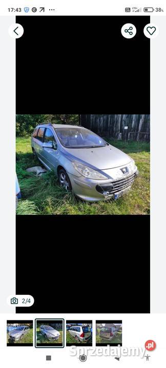 Peugeot 307SW 1600td diesel opolskie Opole