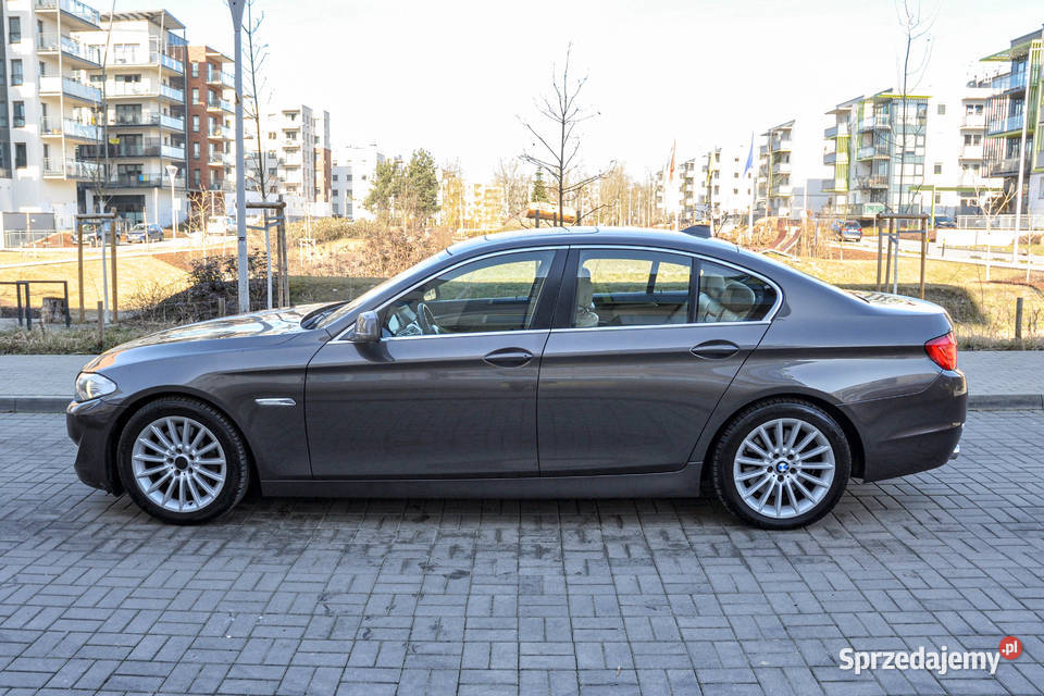 BMW Seria 5 F10 30d 245 Automat Skóry automatyczna Samochody osobowe Wrocław