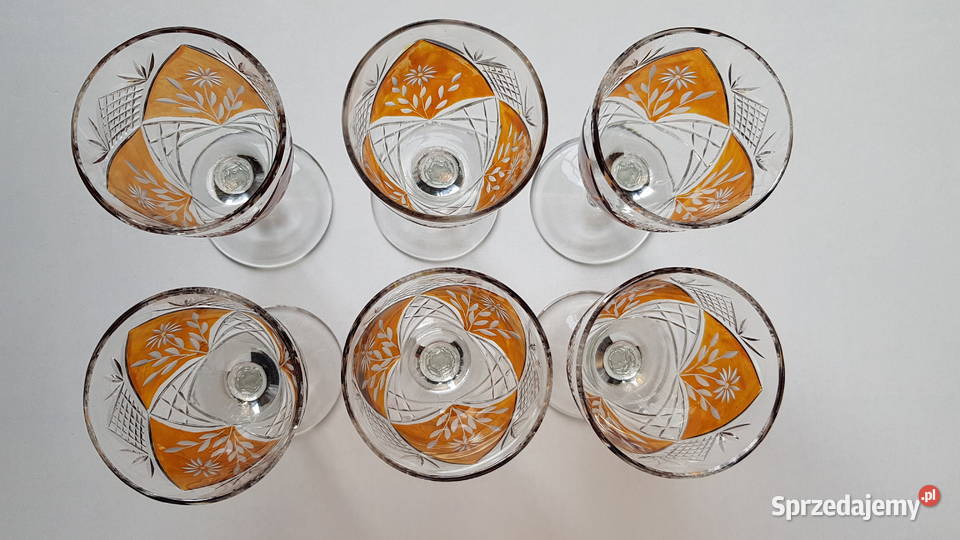 Kryształowe kieliszki 120 ml kolorowy kryształ Dąbrowa Górnicza