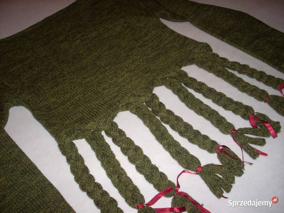 Lost Girl Sweter Frędzle j Nowy 36 38 vintage Nowy Sącz