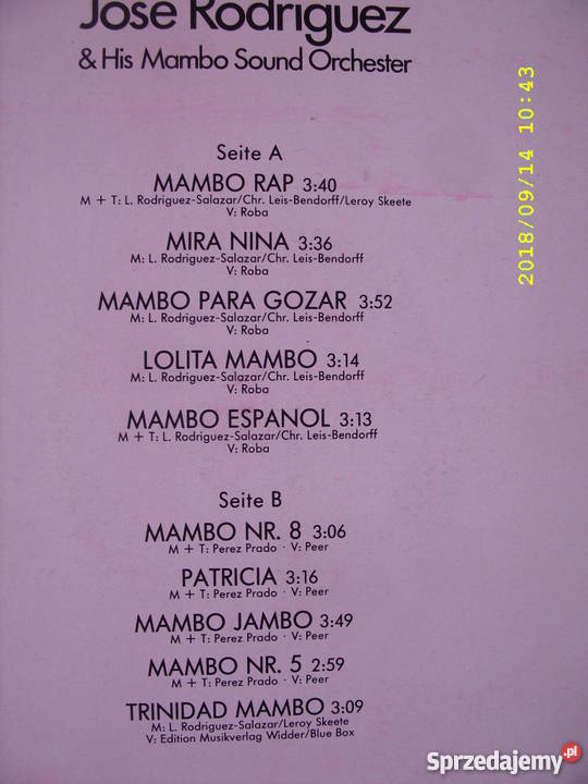 MAMBO DANCING IIIKARN 91 LP winyl dance Wołów