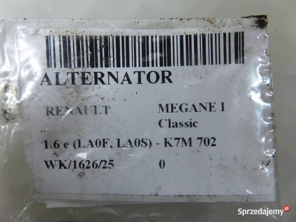 ALTERNATOR RENAULT MEGANE I 16 7700862865
