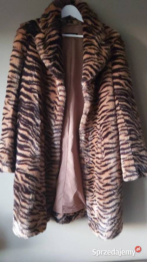 Maddox płaszcz damski sztuczne futerko panterka sprzedam