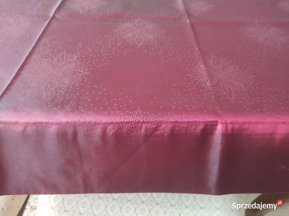 Obrus duży bordowy 220x110 inny kolor Białystok